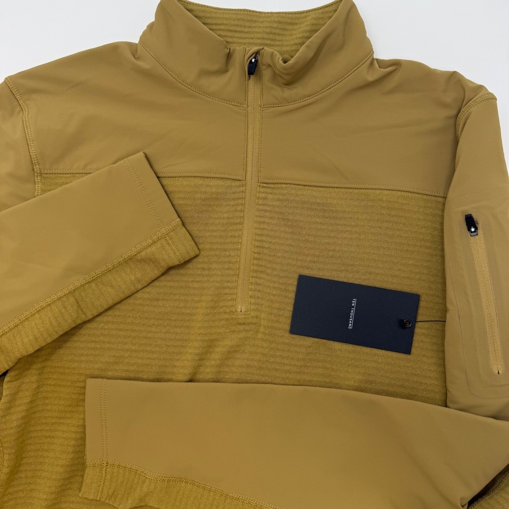 Ten Thousand Tactical Over Zip Pullover Mens Small Dull Gold TTKT037V2 NEW